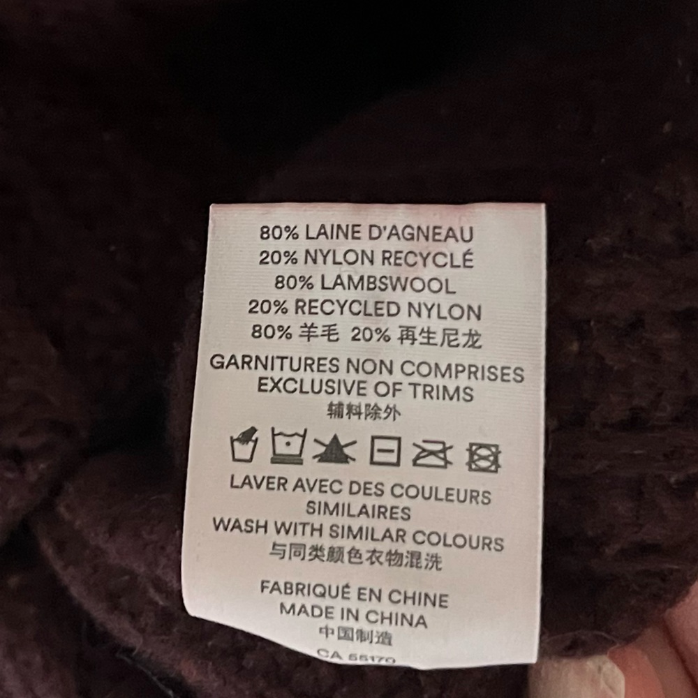 🇨🇦 Frank And Oak lambswool blend cardigan academia knit quiet luxury sweater - Picture 4 of 8